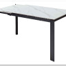 Стол CORNER 120 MATT WHITE MARBLE SOLID CERAMIC / BLACK заказать по цене 53 750 руб. в Омске