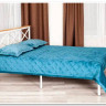 Купить Кровать Iris (mod.9311) дерево гевея/металл, 160*200 см (Queen bed), Белый (White) с доставкой по России по цене производителя можно в магазине Другая Мебель в Омске