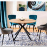 Стул кухонный Signal LOTUS VELVET (черный/черный) заказать по цене 12 364 руб. в Омске
