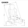 Кресло-качалка Halmar GAMER (черный/красный) заказать по цене 24 351 руб. в Омске