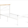 Купить Кровать Iris (mod.9311) дерево гевея/металл, 90*200 см (Single bed), Белый (White) с доставкой по России по цене производителя можно в магазине Другая Мебель в Омске