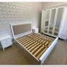 Купить Кровать двуспальная Римини с мягким изголовьем с доставкой по России по цене производителя можно в магазине Другая Мебель в Омске