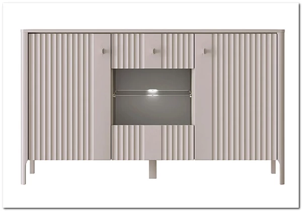 Тумба-витрина Dalia персидский жемчуг KOM1W2D BRW заказать по цене 31 000 руб. в Омске