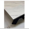 Стол ORISTANO 200 MARBLES KL-99 Белый мрамор матовый, итальянская керамика/ черный каркас, DISAUR заказать по цене 99 040 руб. в Омске