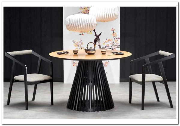 Стол обеденный Halmar MIYAKI 120 дуб натуральный/черный заказать по цене 87 560 руб. в Омске