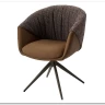 Стул ГИССЕН (GISSEN) 360 град., цвет КОФЕ HP032-08A PU / V885-1, экокожа / ткань / ЛАТТЕ, ®DISAUR заказать по цене 18 550 руб. в Омске