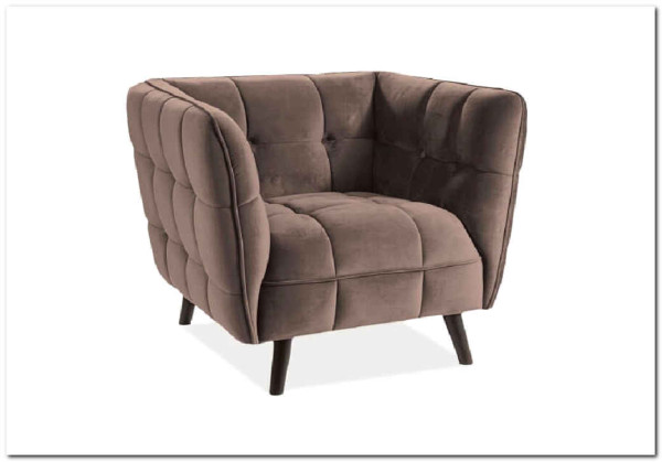 Кресло Signal CASTELLO 1 Velvet Bluvel 28 (бежевый) заказать по цене 64 889 руб. в Омске Кресло Signal CASTELLO 1 Velvet Bluvel 28 (бежевый) заказать по цене 64 889 руб. в Омске