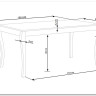 Стол обеденный Halmar WINDSOR 160 раскладной дуб темный/белый заказать по цене 84 467 руб. в Омске