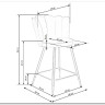 Стул барный Halmar H106 (темно-зеленый/черный/золотой) заказать по цене 14 484 руб. в Омске
