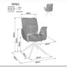 Стул кухонный Signal WING Brego 31 (светло-бежевый/черный) заказать по цене 23 334 руб. в Омске