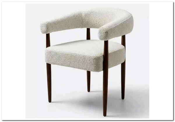 Стул БОНСАЙ (BONSAI), цвет СВЕТЛО-БЕЖЕВЫЙ CLOUD-113, букле / ОРЕХ , ®DISAUR заказать по цене 20 450 руб. в Омске