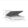 Кровать Stylius (Стилиус) B169-LOZ160х200 с подъемным механизмом BRW заказать по цене 42 920 руб. в Омске
