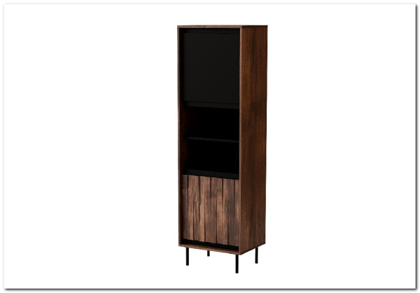 Витрина Halmar SWING W-1 (орех/черный) заказать по цене 32 054 руб. в Омске