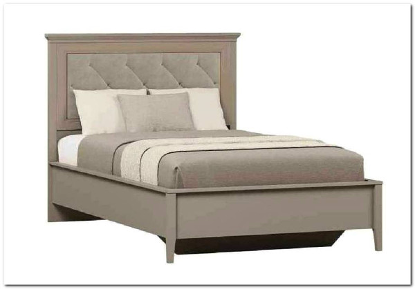 Кровать с мягким элементом Classic LOZ120x200 глиняный серый BRW заказать по цене 40 500 руб. в Омске