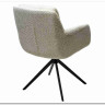 Стул MEADOW 360 град. поворот. Белый XD841-01, букле / черный каркас, DISAUR заказать по цене 15 615 руб. в Омске