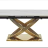 Стол обеденный Signal HERMES II 160 (эффект белого мрамора/золотой) заказать по цене 134 542 руб. в Омске
