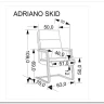 Кресло компьютерное Halmar ADRIANO SKID (черный) заказать по цене 19 983 руб. в Омске