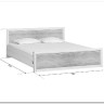 Купить Кровать с подъемным механизмом Koen LOZ160x200 ясень снежный BRW с доставкой по России по цене производителя можно в магазине Другая Мебель в Омске