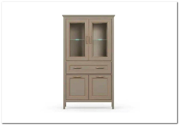 Шкаф-витрина Classic глиняный серый REG2W2D1S/170 BRW заказать по цене 38 730 руб. в Омске