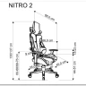 Кресло компьютерное Halmar NITRO 2 (красный/черный) заказать по цене 43 394 руб. в Омске