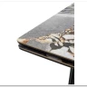 Стол АДАЖИО 240 (320) см MINERAL STONE NATURAL, керамика / Черный каркас заказать по цене 123 150 руб. в Омске