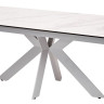 Стол BELLUNO 160 MARBLES KL-99 Белый мрамор матовый итальянская керамика/ белый каркас заказать по цене 99 320 руб. в Омске