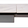 Стол BELLUNO 160 MARBLES KL-99 Белый мрамор матовый итальянская керамика/ белый каркас заказать по цене 99 320 руб. в Омске