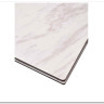 Стол BELLUNO 160 MARBLES KL-99 Белый мрамор матовый итальянская керамика/ белый каркас заказать по цене 99 320 руб. в Омске