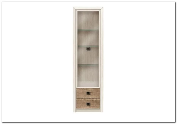 Витрина Koen REG1W2S ясень снежный BRW заказать по цене 15 930 руб. в Омске