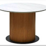 Стол MESA D120 цвет БЕЛЫЙ МРАМОР M326 / Каркас OAK, DISAUR заказать по цене 68 300 руб. в Омске