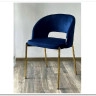 Стул AGNES BLUVEL-86 NAVY BLUE, золотой каркас заказать по цене 4 725 руб. в Омске
