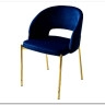 Стул AGNES BLUVEL-86 NAVY BLUE, золотой каркас заказать по цене 4 725 руб. в Омске